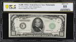 Fr. 2212-C. 1934A $1000 Federal Reserve Note. Philadelphia. PCGS Banknote About Uncirculated 55.