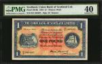 SCOTLAND. Union Bank of Scotland Limited. 1 Pound, 1954. P-S816b. PMG Extremely Fine 40.
