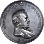 1857 James Buchanan Indian Peace Medal. First Size. By Salathiel Ellis and Joseph Willson. Julian IP
