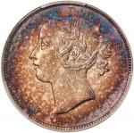 CANADA. Newfoundland. 20 Cents, 1865. London Mint. Victoria. PCGS SPECIMEN-64+.