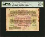 1929-36年锡兰政府10卢比。 CEYLON. Government of Ceylon. 10 Rupees, 1929-36. P-25a. PMG Very Fine 20 Net. Rus