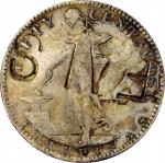 PHILIPPINES. Contemporary Counterfeit 50 Cents, 1919-S. Imitating San Francisco Mint. VERY FINE Deta