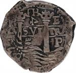 BOLIVIA. Cob 4 Reales, 1653-P. Potosi Mint, Assayer Antonia de Ergueta (E). Philip IV. PCGS VF-30.