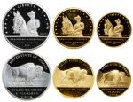 UNITED STATES:3-coin proof set, 2017, National Park Foundation private issue Theodore Roosevelt "Rou