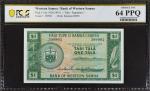 WESTERN SAMOA. Bank of Western Samoa. 1 Tala, ND (1967). P-16a. PCGS Banknote Choice Uncirculated 64