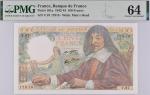 Banque de France, 100 francs, 1942-44, serial number V.87 17818, (Pick 101a), in PMG holder 64 Choic