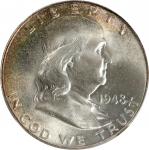 1948 Franklin Half Dollar. MS-66 FBL (NGC).