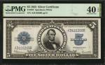Fr. 282. 1923 $5 Silver Certificate. PMG Extremely Fine 40 EPQ.