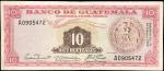 GUATEMALA. Banco de Guatemala. 10 Quetzales, 1959. P-46a. Very Fine.