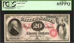 Fr. 129. 1878 $20  Legal Tender Note. PCGS Currency Gem New 65 PPQ.