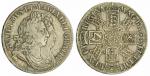 William and Mary (1688-1694), Crown, 1692 QVARTO, large 2, conjoined draped busts right, rev. crowne