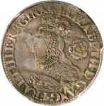 GREAT BRITAIN. 6 Pence, 1562. London Mint; mm: star. Elizabeth I. PCGS Genuine--Bent, VF Details.