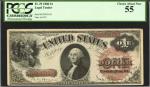 Fr. 29. 1880 $1 Legal Tender Note. PCGS Choice About New 55.