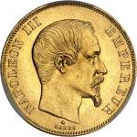 FRANCE - FRANCESecond Empire / Napoléon III (1852-1870). 50 francs tête nue 1859, BB, Strasbourg.  P