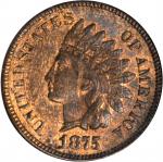 1875 Indian Cent. MS-65 RB (NGC).