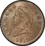 1812 Classic Head Cent. Sheldon-288. Large Date. Rarity-2. Mint State-66 BN (PCGS).