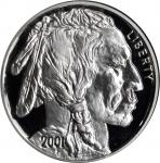2001-P American Buffalo Silver Dollar. Proof-70 Ultra Cameo (NGC).