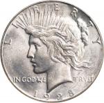 1928-S Peace Silver Dollar. MS-64 (NGC).