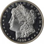 1892 Morgan Silver Dollar. Proof-64 Cameo (PCGS).