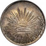 MEXICO. Hookneck 8 Reales, 1824-Mo JM. Mexico City Mint. PCGS MS-64 Gold Shield.