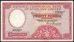 National Commercial Bank of Scotland Limited, ｣20 (2), 16 September 1959, both prefix A, red and pal