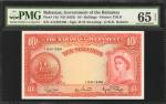 BAHAMAS. Government of the Bahamas. 10 Shillings, ND (1953). P-14d. PMG Gem Uncirculated 65 EPQ.
