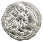 SASANIAN KINGDOM: Yazdigerd I, 399-420, AR drachm (4.08g), DA + GW, G-147, SNS-A20, very rare variet