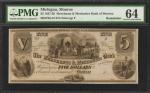 Lot of (4) Graded Obsolete Notes from Indiana & Michigan.