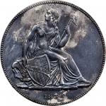 1836 Gobrecht Silver Dollar. Name on Base. Judd-60 Original, Pollock-65. Rarity-1. Dannreuther Rever