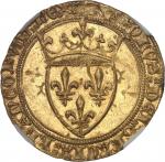 FRANCE / CAPÉTIENS - FRANCE / ROYALCharles VI (1380-1422). Écu d’or à la couronne, 4e émission ND (1