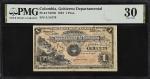 COLOMBIA. Departmento de Antioquia. 1 Peso, 1901. P-S1065. PMG Very Fine 30.