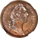 CANADA. Franco-American Jeton, 1755. Paris Mint. NGC MS-65 Brown.