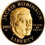 1997-W Jackie Robinson Gold $5. Proof-69 Deep Cameo (PCGS).