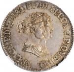 ITALY. Lucca & Piombino. 5 Francs, 1805. Florence Mint. Elisa Bonaparte with Felice Baciocchi. NGC M