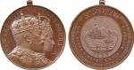 COINS. CHINA – MEDALS. Hong Kong, Edward VII and Queen Alexandra: Bronze Coronation Commemorative Me