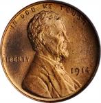 1914 Lincoln Cent. MS-65 RD (PCGS).