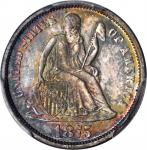 1875 Liberty Seated Dime. Proof-66 (PCGS). CAC.