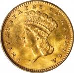 1874 Gold Dollar. MS-61 (PCGS). CAC. OGH.