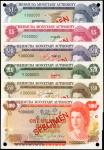 BERMUDA. Lot of (6). Bermuda Monetary Authority. 1 to 100 Dollars, 1976-84. P-28s to 33s. Specimens.