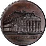 ARCHITECTURAL MEDALS. Belgium. Grand Theater of Brussels Bronze Medal, 1855. Uncertain mint in Belgi