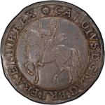 GREAT BRITAIN. Crown, ND (1645-46). London Mint; mm: sun. Charles I. PCGS AU-55.