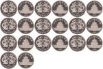 1988年龙年拾圆1盎司银纪念币一组10枚，原包装，带证书，均UNC
