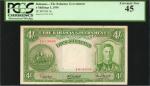 BAHAMAS. Bahamas Government. 4 Shillings, 1936. P-9e. PCGS Extremely Fine 45.