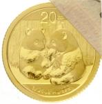 2009年熊猫纪念金币1/20盎司 完未流通