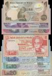  Malta, Bank of Central Malta, a complete set of notes from the 1979 issue, consisting of 1, 5 and 1
