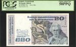 IRELAND, REPUBLIC. Central Bank of Ireland. 20 Pounds, 1981. P-73a. PCGS Currency Choice About New 5