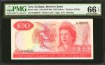 NEW ZEALAND. Reserve Bank of New Zealand. 100 Dollars, ND (1967-68). P-168a. PMG Gem Uncirculated 66