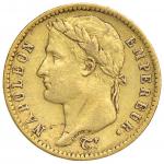 Napoleonic Coins;Napoleone (1804-1814) ROMA 20 Franchi 1812 - Gig. 17 AU (g 6.44) R Graffietti al D/
