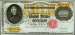 Fr. 1225h. 1900 $10,000  Gold Certificate. PCGS Very Choice New 64 Apparent. Hole Punch Cancelled. S