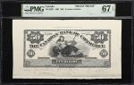 CANADA. Canadian Bank of Commerce. 50 Dollars, 1907. CH #75-14-50p1. Front Proof. PMG Superb Gem Unc